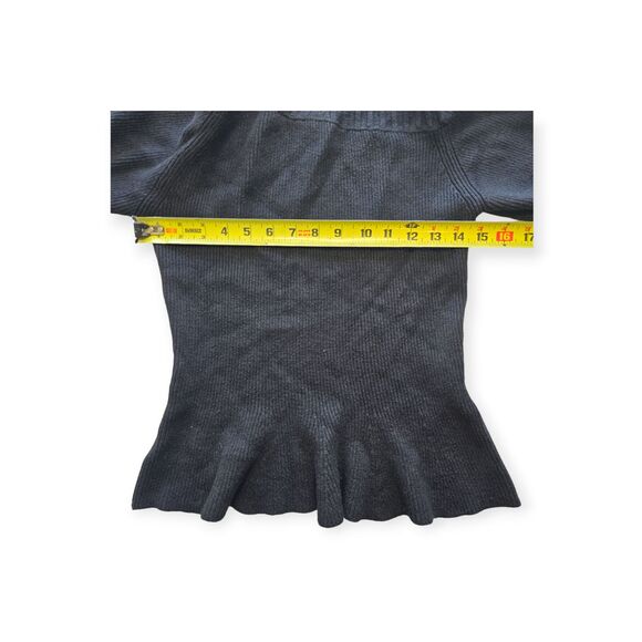 Marciano by Guess Black Cowl Neck Collar Long Sleeve Pull Over Sweater Women M - Picture 3 of 6